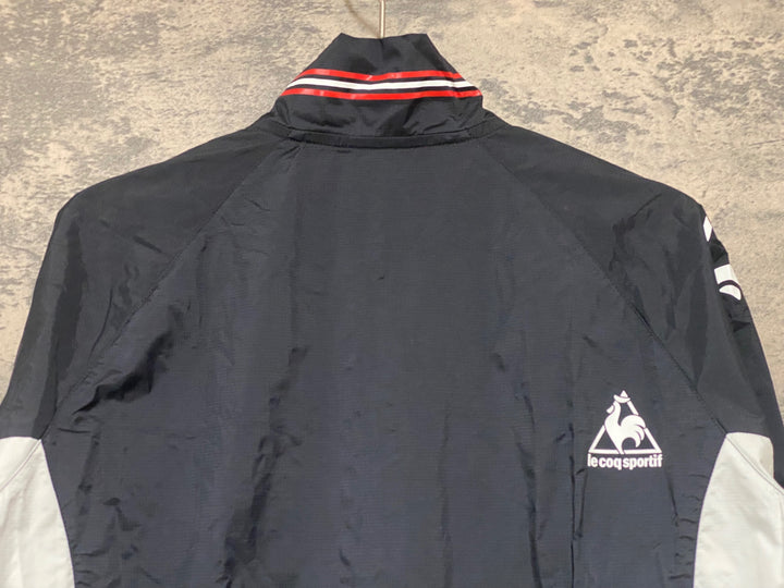 KF174 ルコックスポルティフ le coq sportif 長袖 ウインドブレイカー 黒 M