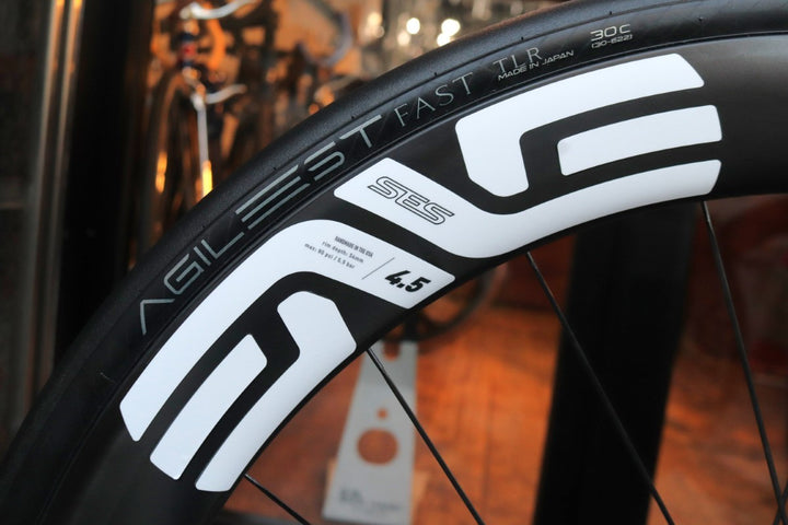 エンヴィ ENVE SES4.5 NEW カーボン チューブレス ホイールセット シマノ12/11S ワイドリム フックレス 鬼ベアリング 【東京南麻布店】