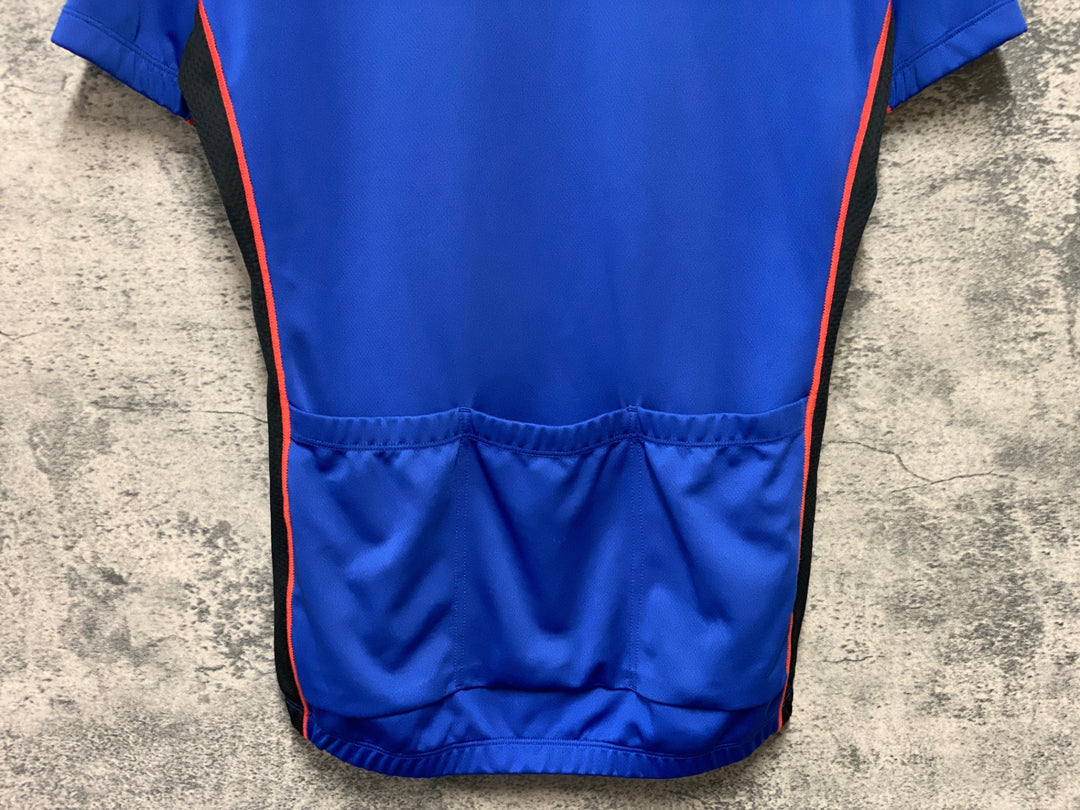 KI224 ルコックスポルティフ le coq sportif 半袖 サイクルジャージ 青 M