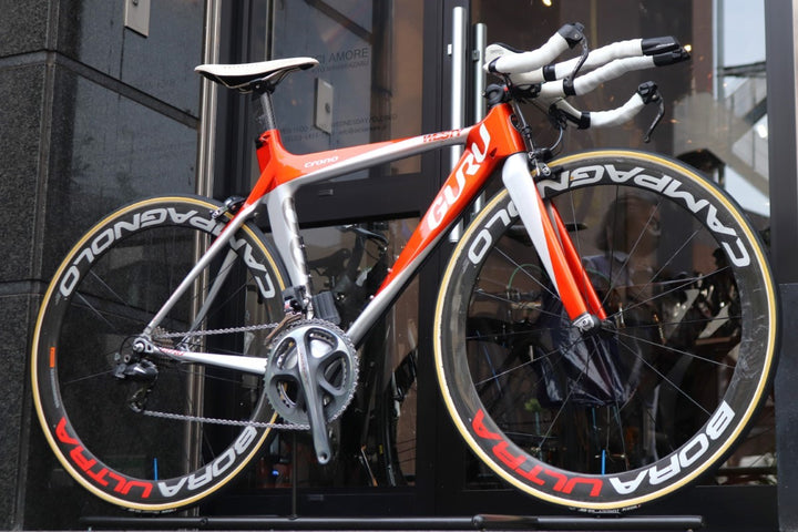 グル GURU クロノ CRONO 2008モデル 480サイズ シマノ デュラエース 7970 10S カーボン トライアスロン TTバイク 【東京南麻布店】