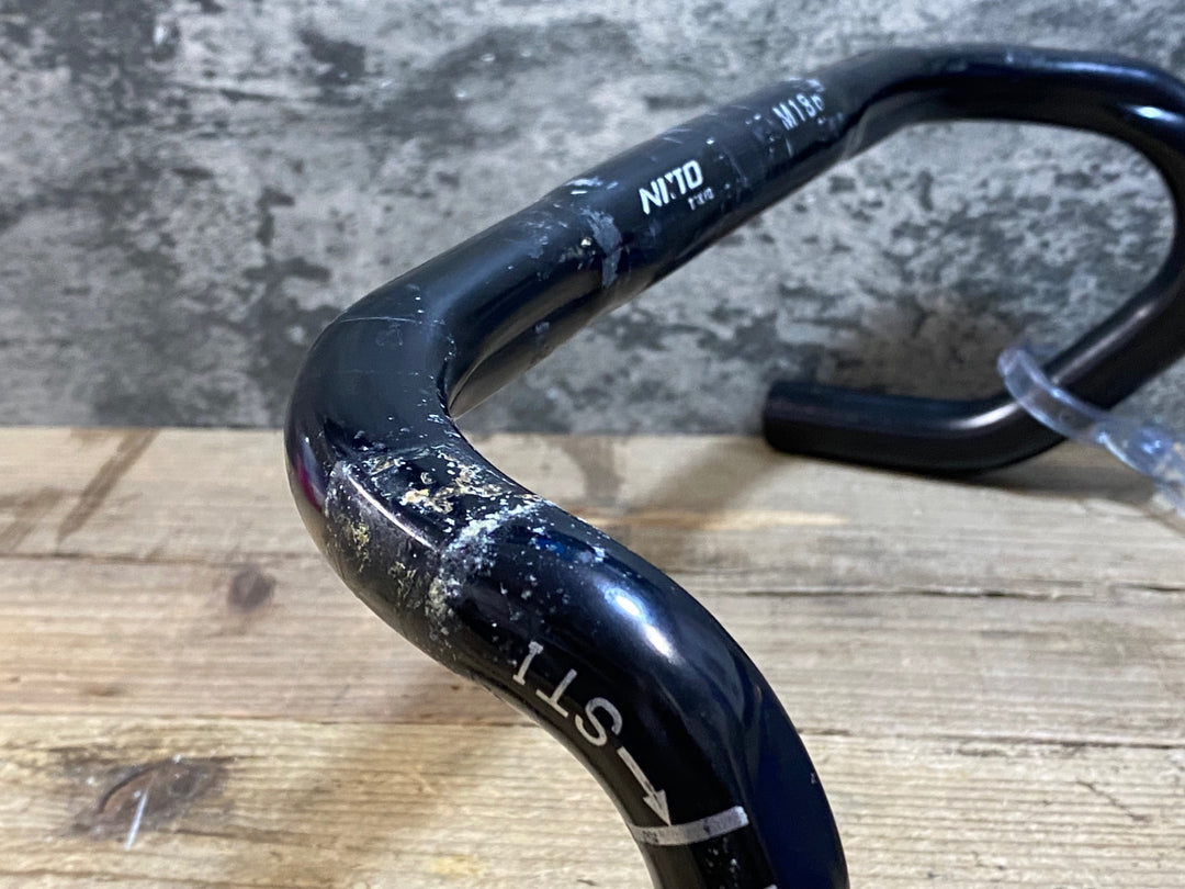 KB831 日東 NITTO M186 アルミ ドロップハンドル エンド部C-C380mm