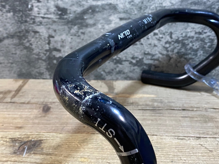 KB831 日東 NITTO M186 アルミ ドロップハンドル エンド部C-C380mm