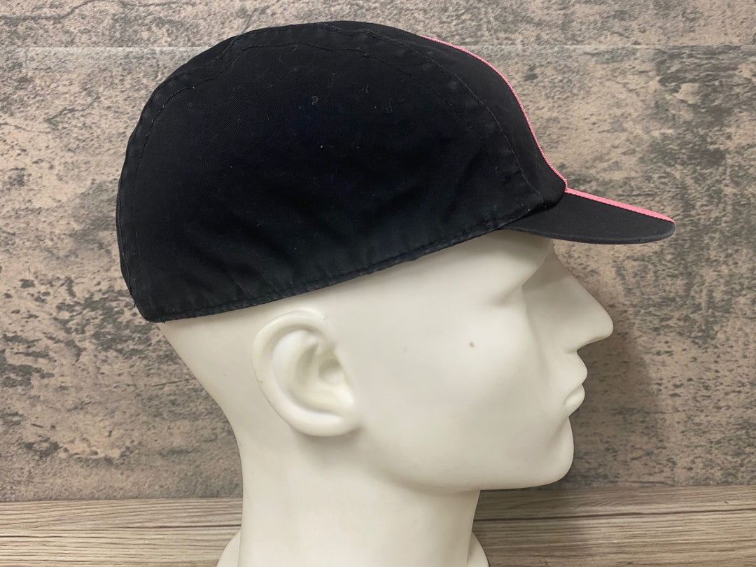 JS657 ラファ RAPHA CAP サイクルキャップ 黒 ピンク M
