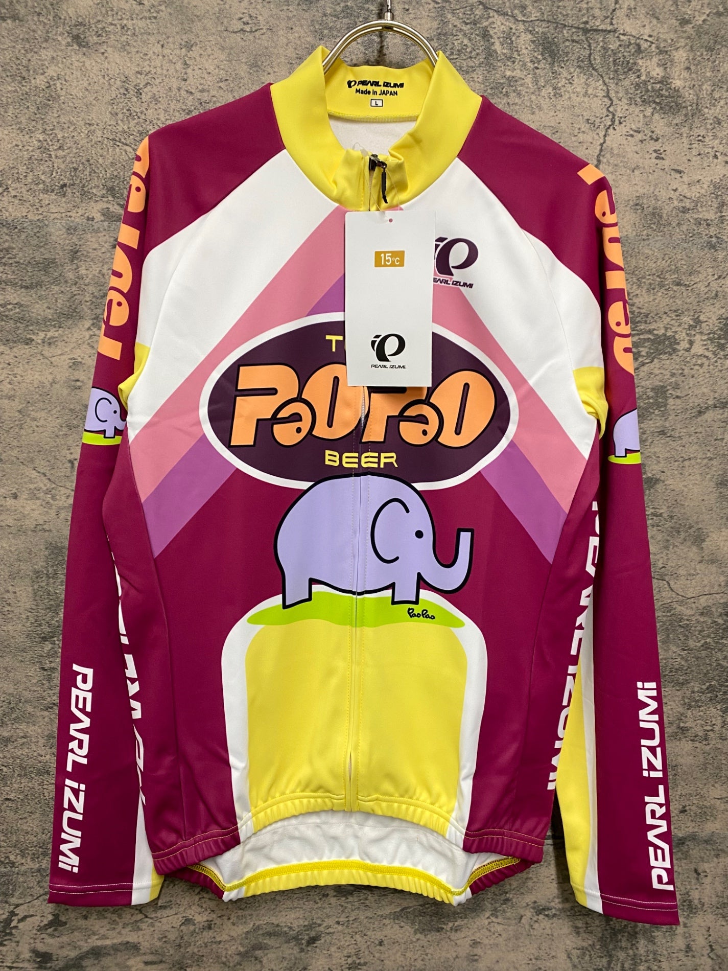 JY874 パールイズミ PEARL iZUMi 長袖 サイクルジャージ 総柄 L
