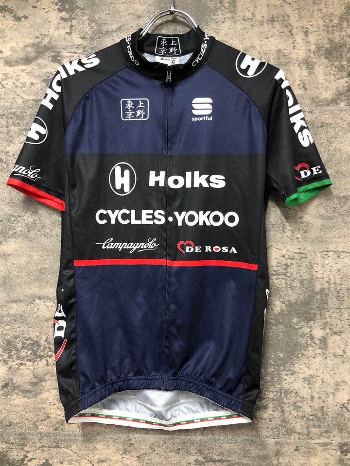 JP400 スポーツフル sportful 半袖 サイクルジャージ 紺 M  CYCLES･YOKOO
