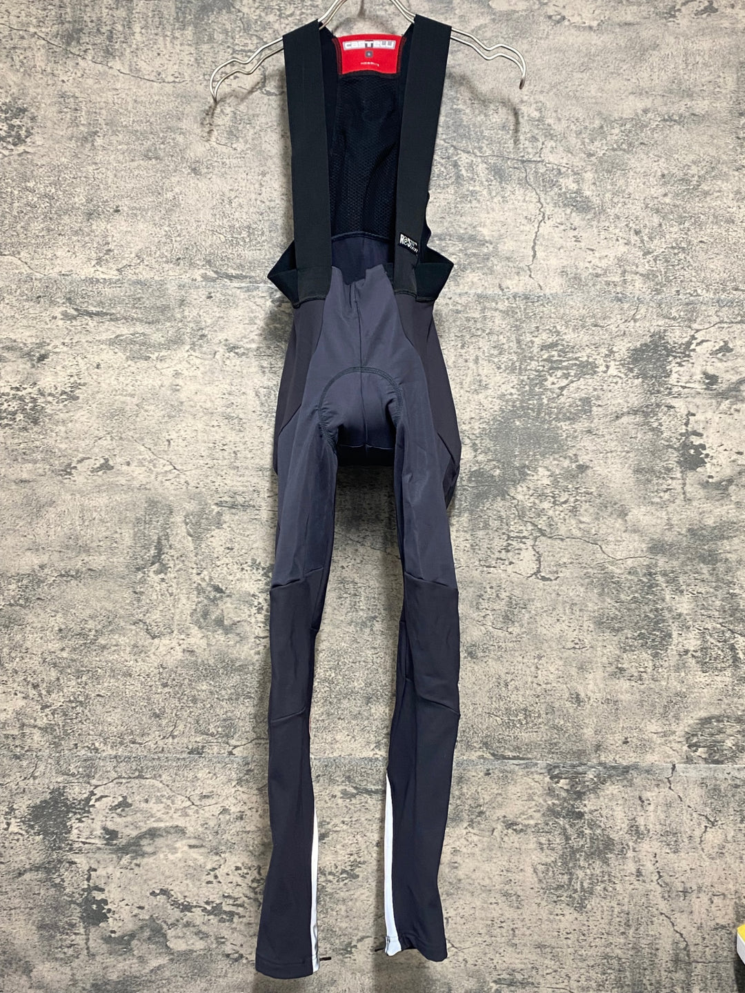 JY242 カステリ CASTELLI ビブタイツ カーキ色 S 裏起毛