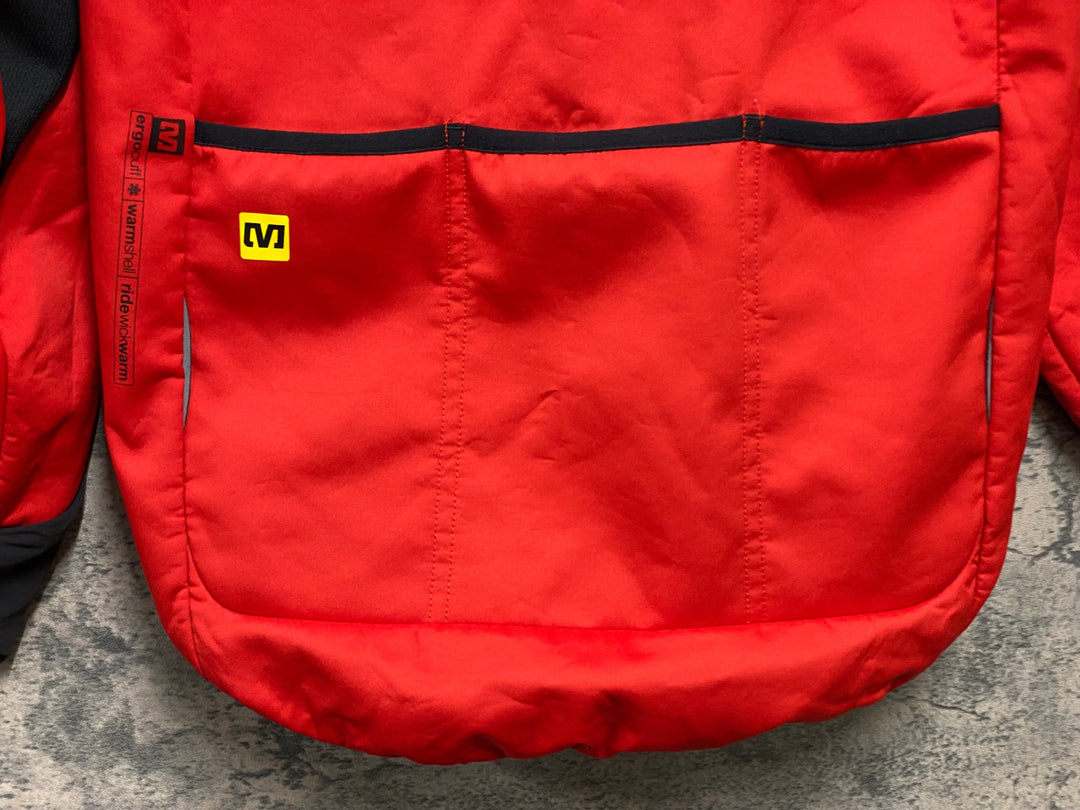 JH507 マヴィック MAVIC 長袖 サイクルジャケット 赤 M 裏起毛