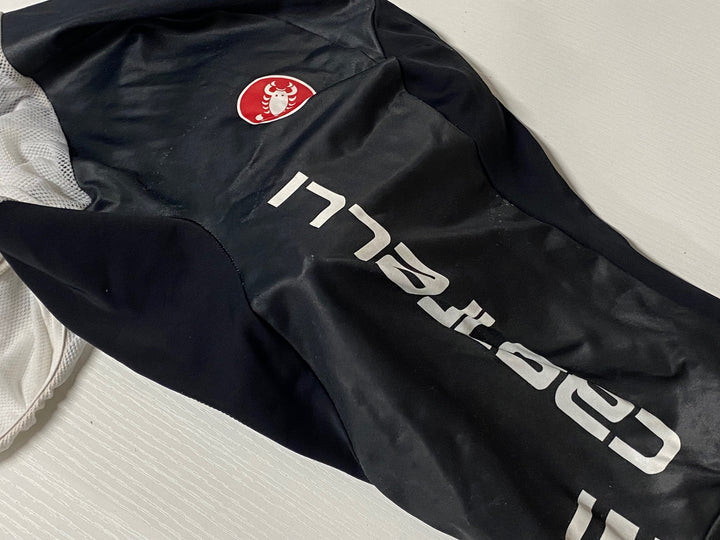 KH242 カステリ CASTELLI ビブショーツ 黒白 M ※擦れあり