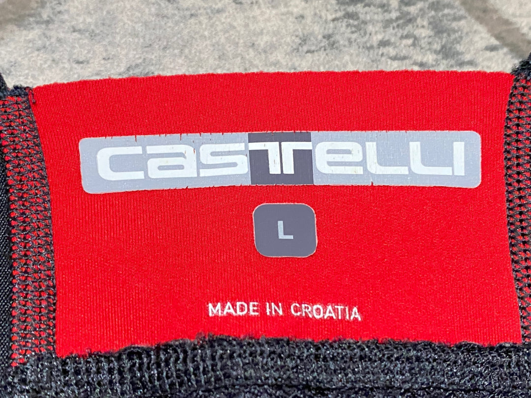 KG694 カステリ CASTELLI SORPASSO ROS BIBTIGHT ビブタイツ 黒 L