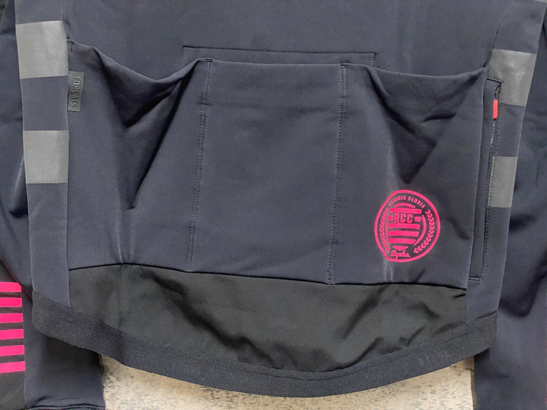 JP162 ラファ Rapha MEN'S RCC PRO TEAM TRAINING JACKET 長袖 サイクルジャケット 黒 M 裏起毛