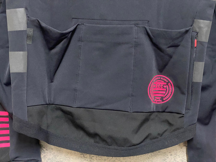 JP162 ラファ Rapha MEN'S RCC PRO TEAM TRAINING JACKET 長袖 サイクルジャケット 黒 M 裏起毛