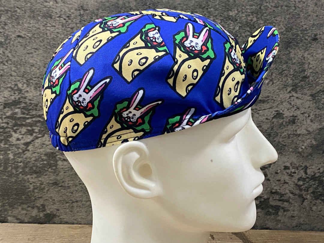 KM419 ポールスミス Paul Smith サイクルキャップ 青 総柄 フリーサイズ