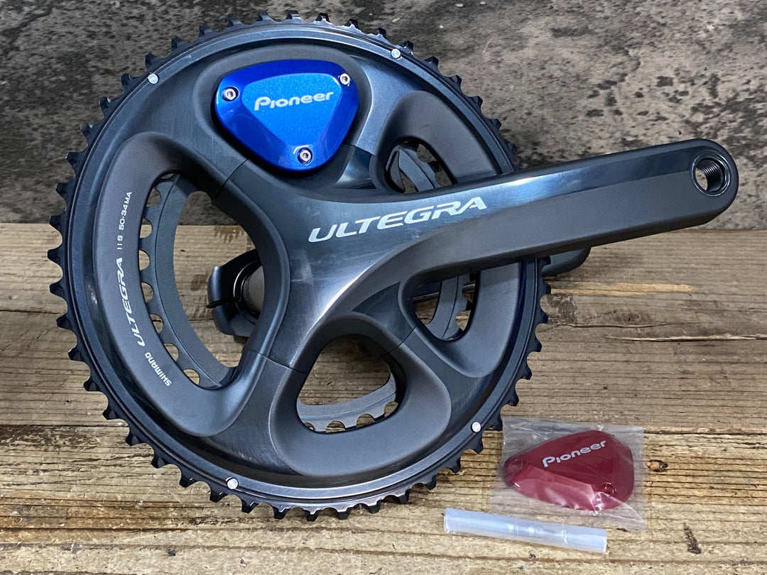 JJ405 パイオニア Pioneer SGY-PM910H 左右 パワーメーター SHIMANO ULTEGRA FC-6800 クランクセット 50/34T 170mm ※左右接続不良の為ジャンク