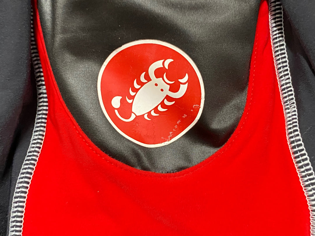 JF447 カステリ CASTELLI ROSSOCORSA レディース 裏起毛 サイクルジャケット 黒 M