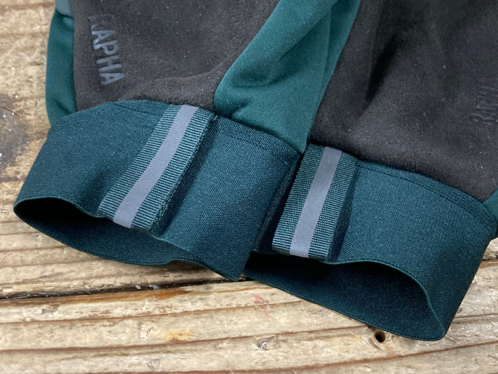 KP748 ラファ Rapha PRO TEAM WINTER GLOVES 長指 ウインターグローブ 緑 M 裏起毛