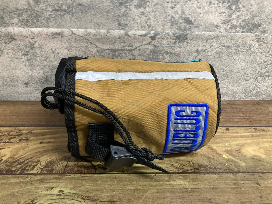 JX860 DAVOS×OSTRICH POTARI ステムバッグ 茶 ※加工品