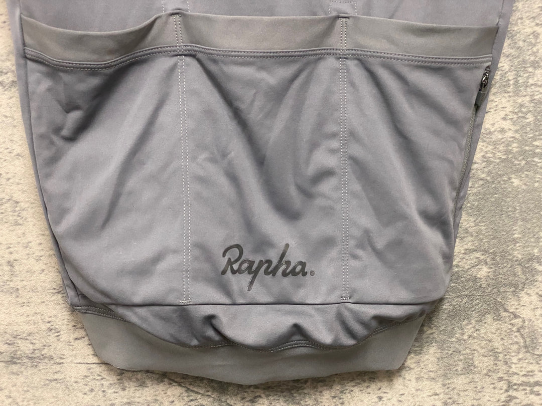 KE383 ラファ Rapha MENS SHORT SLEEVE CORE JERSEY 半袖 サイクルジャージ XS グレー 傷み多