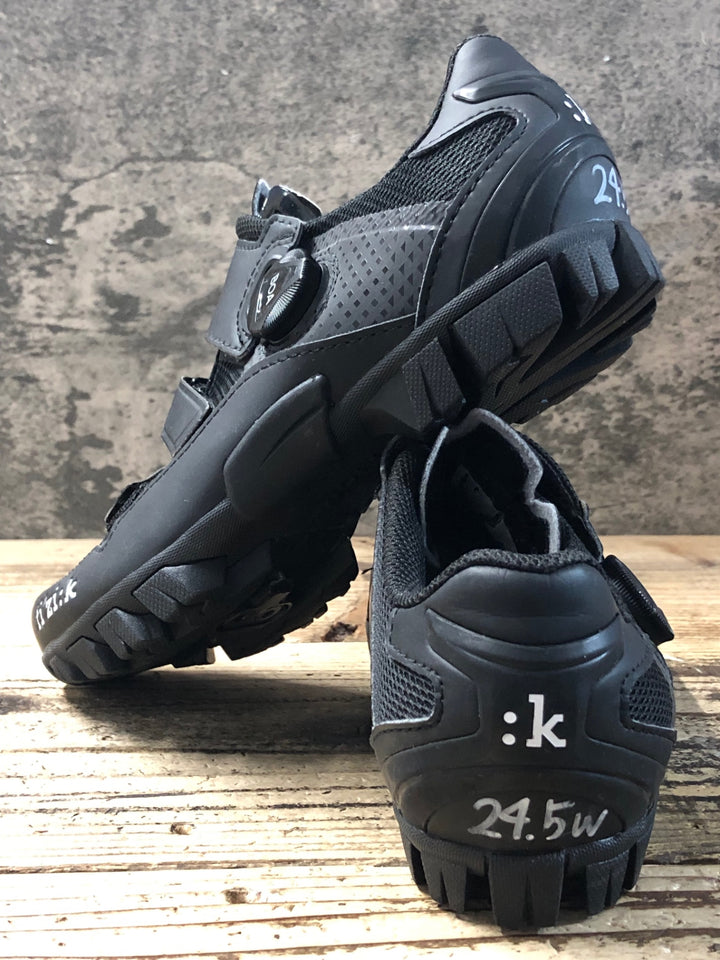 KG403 フィジーク FIZIK M6 MTB shoes ビンディングシューズ 黒 SPD EU38.5 ※ペン字あり
