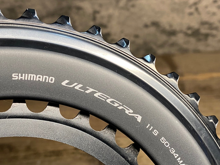 JM348 シマノ SHIMANO アルテグラ ULTEGRA FC-6800 クランクセット 165mm 50/34T 刻印LH ※リコール対象外
