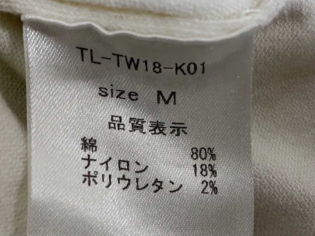 JV917 トウキョウウィールズ TOKYO WHEELS ハーフジップ 半袖 シャツ 白 黒 M