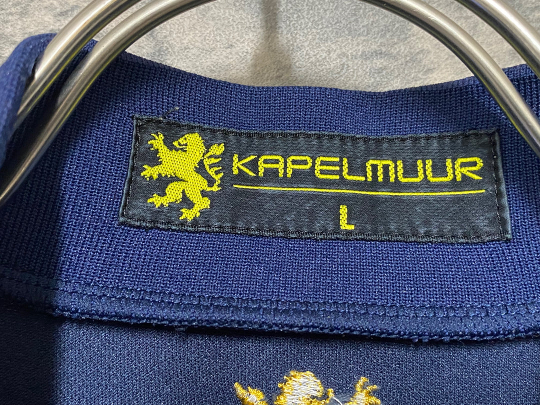 KF527 カペルミュール KAPELMUUR 半袖 サイクルジャージ 紺 L ハーフジップ