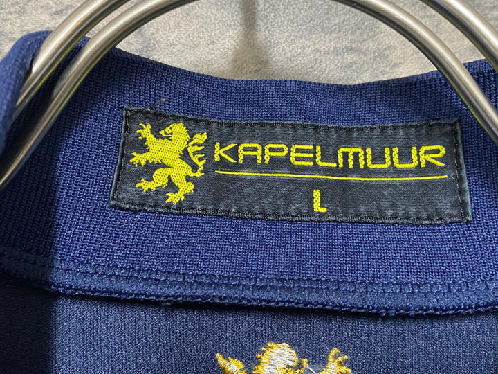 KF527 カペルミュール KAPELMUUR 半袖 サイクルジャージ 紺 L ハーフジップ
