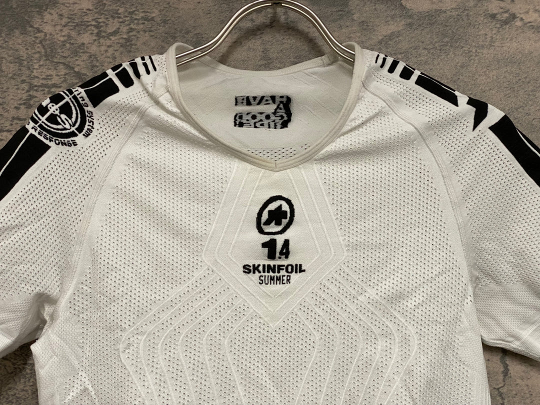 JN944 アソス assos SKINFOIL 1.4 SUMMER 半袖 ベースレイヤー インナー 白 1
