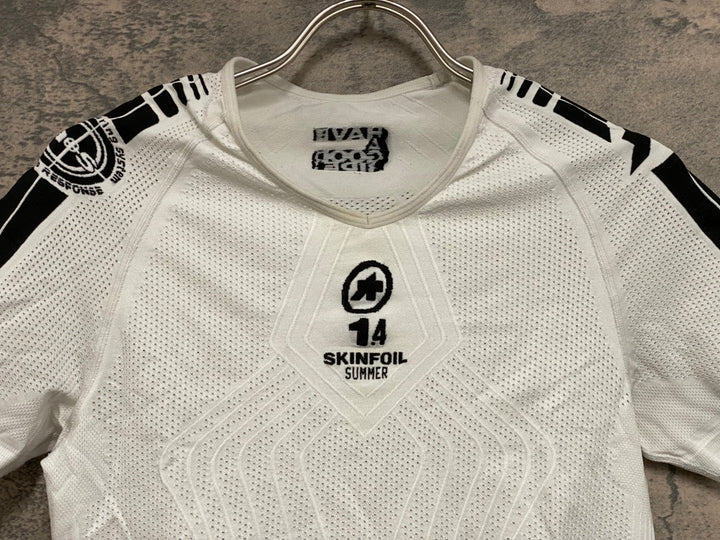 JN944 アソス assos SKINFOIL 1.4 SUMMER 半袖 ベースレイヤー インナー 白 1