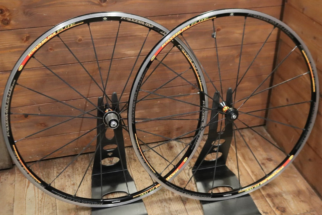 マヴィック MAVIC キシリウム エリート KSYRIUM ELITE アルミ クリンチャー ホイールセット シマノ 11/12S ナローリム 13C 【東京南麻布店】