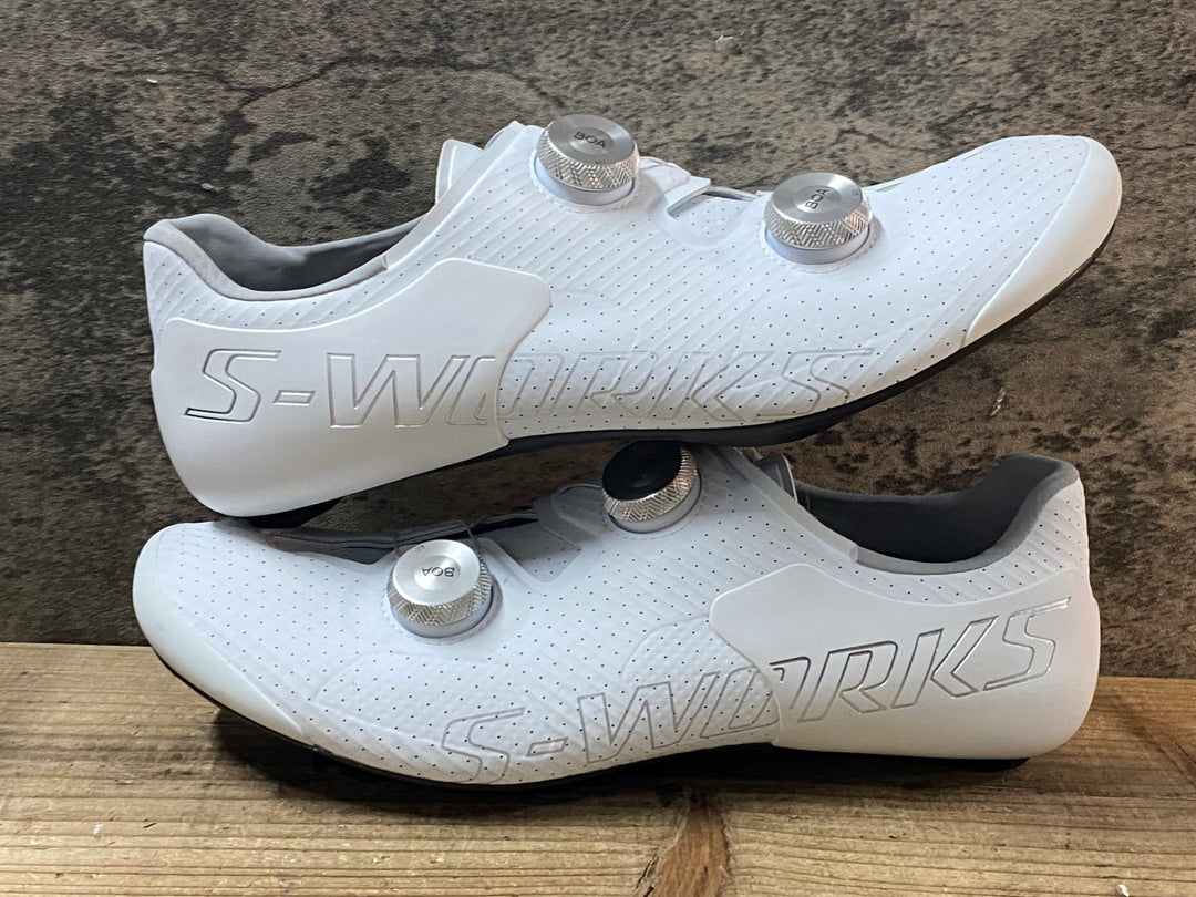 JM418 スペシャライズド SPECIALIZED エスワークス S-WORKS ARES 2 RD ビンディングシューズ 白 EU42 SPD-SL