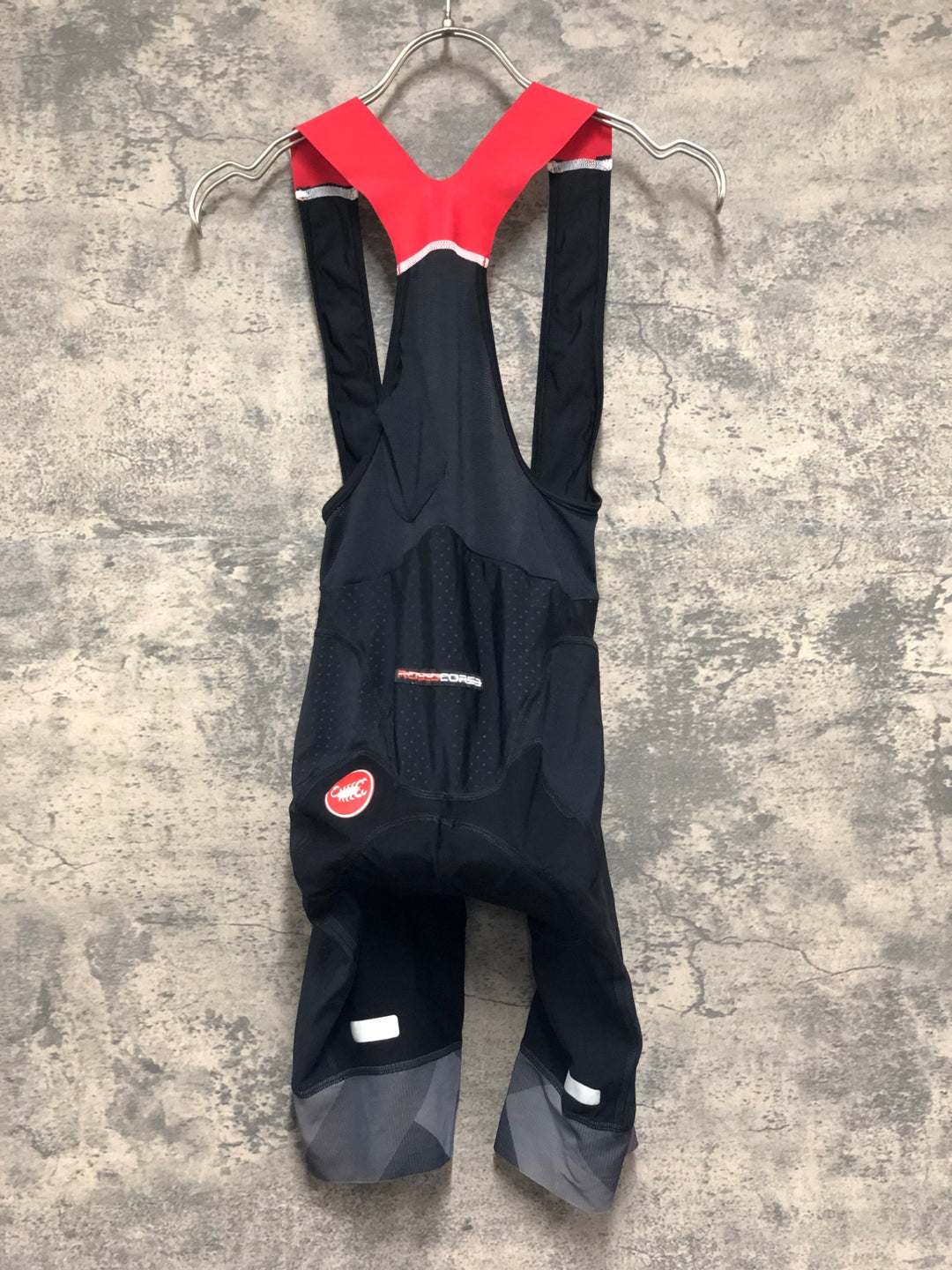 KL806 カステリ CASTELLI ロッソコルサ ROSSO CORSA ビブショーツ 黒 M