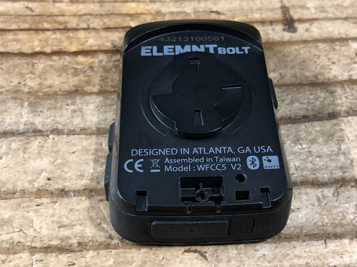 KB207 ワフー WAHOO エレメント ELEMENT BOLT サイクルコンピューター ※動作確認済み