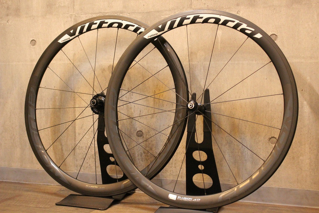 ヴィットリア VITTORIA イリュージョン ELUSION CARBON 42 カーボン チューブレスレディ シマノ 11/12S ワイドリム 17C【名古屋店】