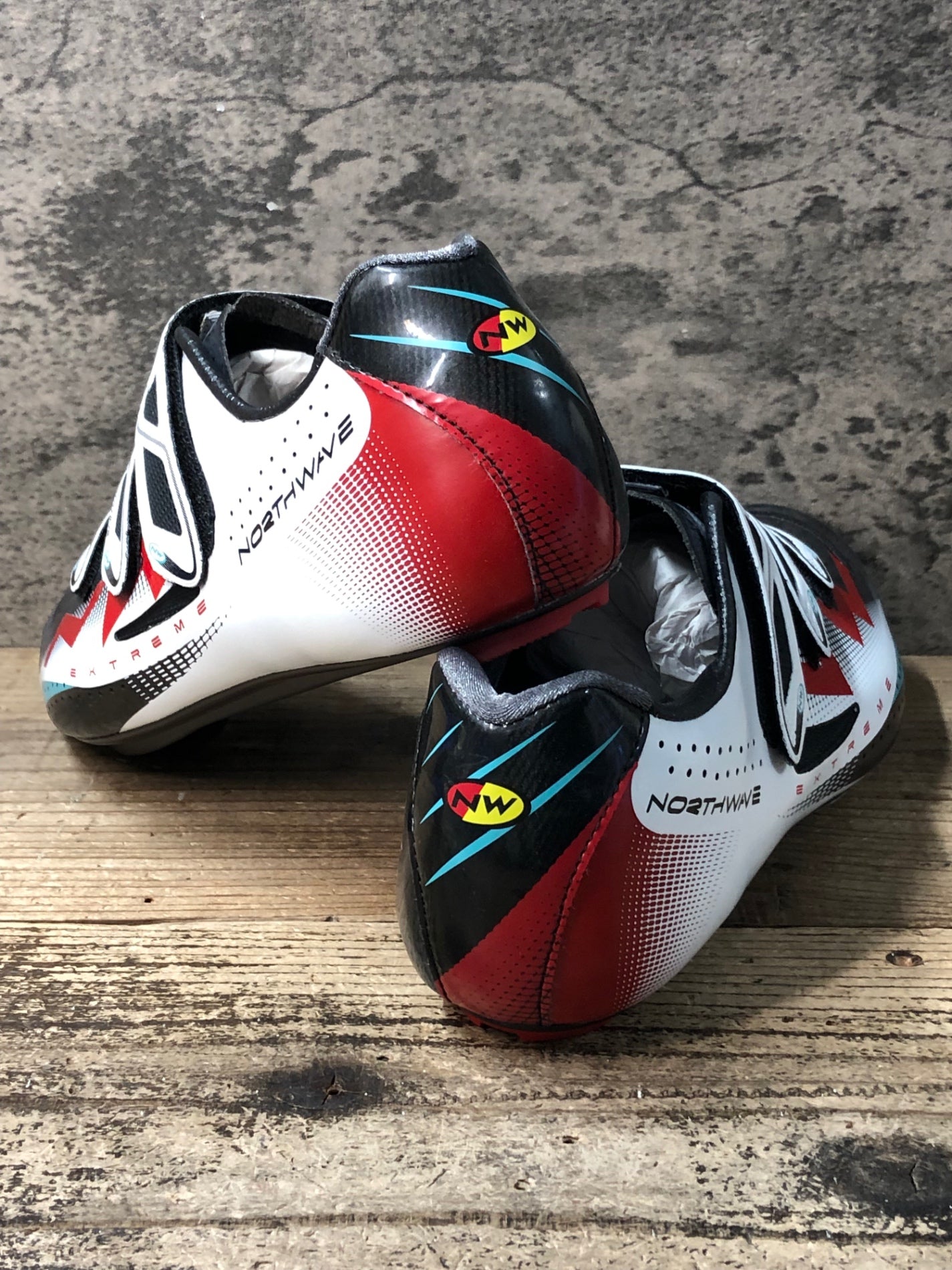 JR547 ノースウェーブ NORTHWAVE EXTREME ビンディングシューズ 黒赤白