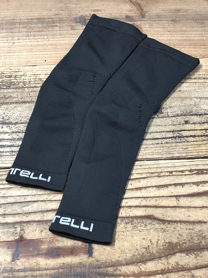 JQ048 カステリ CASTELLI アームウォーマー 黒 サイズ不明 ※ほつれあり
