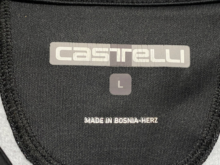 KA693 カステリ CASTELLI 長袖 サイクルジャージ 黒 L 裏起毛