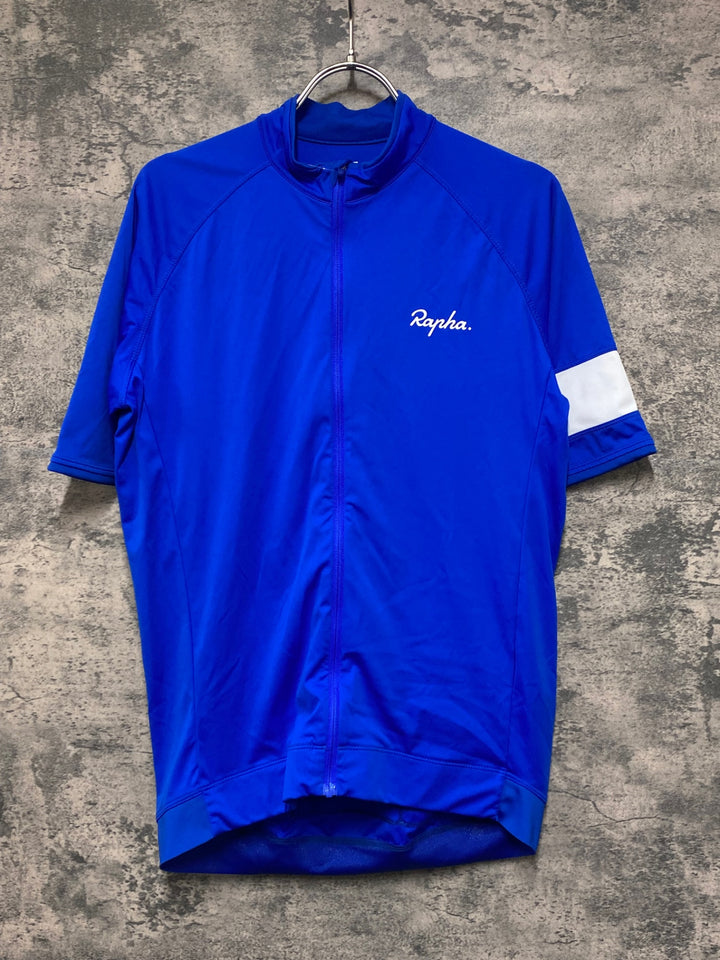JV504 ラファ Rapha CORE JERSEY 半袖 サイクルジャージ 青 L