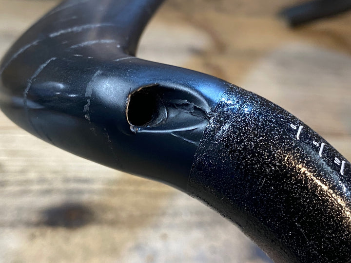 JV565 スペシャライズド SPECIALIZED S-WORKS AEROFLY ドロップハンドル 440mm Φ31.8 ※ブラケット取付トルクオーバーの為ジャンク