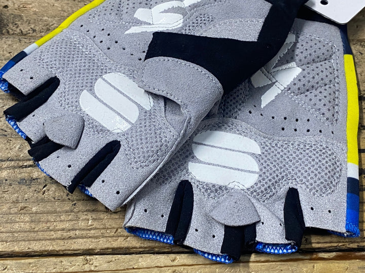 KJ801 スポーツフル sportful 指切り グローブ 黃 紺 L TINKOFF SAXO