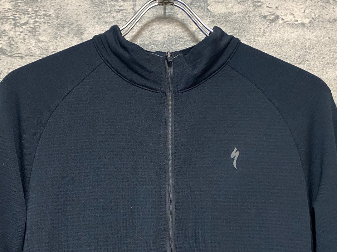 JV683 スペシャライズド SPECIALIZED PRIME POWERGRID JERSEY LS 長袖 サイクルジャージ 黒 M