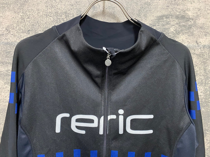 KF155 レリック RERIC 長袖 サイクルジャージ 黒 ネイビー XXL 袖部裏起毛