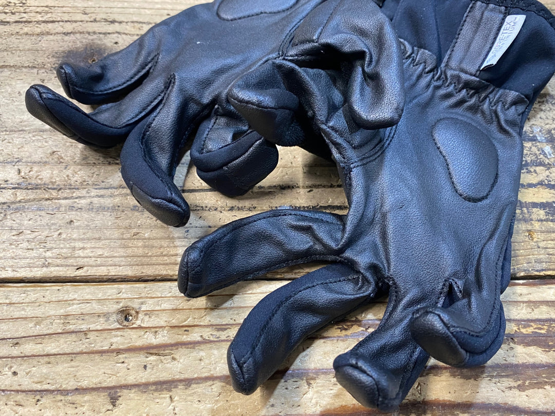 KJ050 モンベル mont-bell 長指 ウィンターグローブ 黒 M 裏起毛 GORE TEX INFINIUM