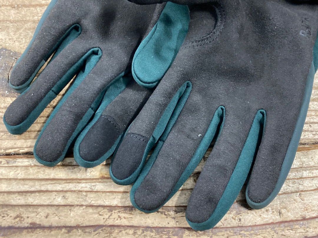 KP748 ラファ Rapha PRO TEAM WINTER GLOVES 長指 ウインターグローブ 緑 M 裏起毛