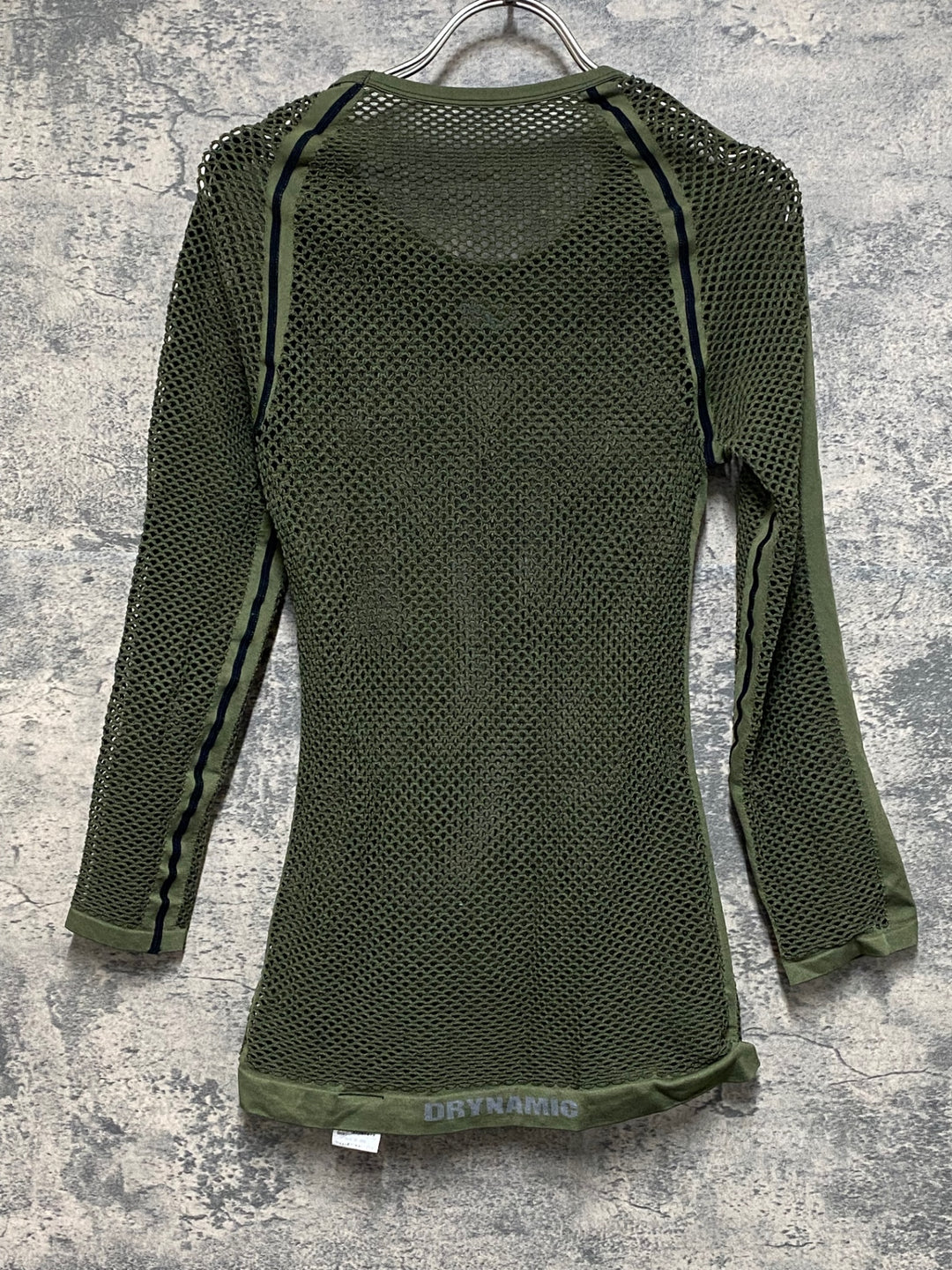 KF214 ミレ MILLET 長袖 メッシュ ベースレイヤー オリーブ S-M
