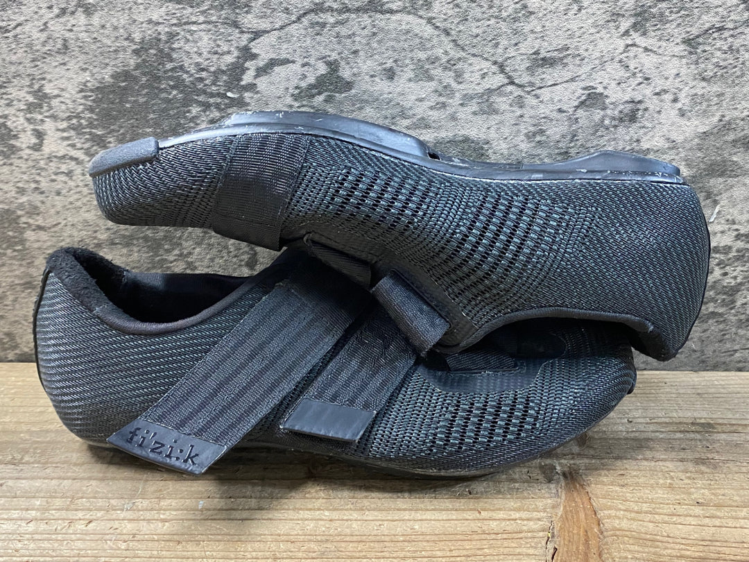 KA199 フィジーク fizik VENTO POWERSTRAP R2 AEROWEAVE ビンディングシューズ 3穴 黒 EU41 ※ガリ傷