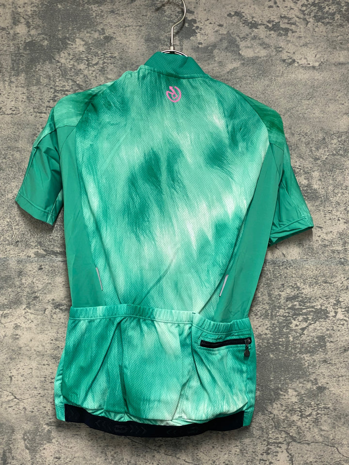 JV988 レリック reric Fuzzy Womens Standerd Jersey 半袖 サイクルジャージ レディース S 緑