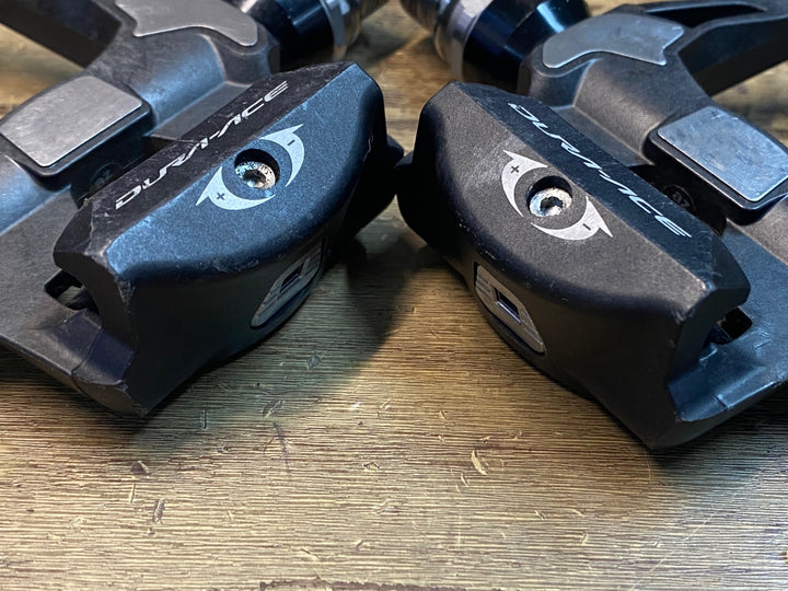 JF878 シマノ SHIMANO デュラエース DURA-ACE PD-R9100 ビンディングペダル SPD-SL ※プレート剥がれ