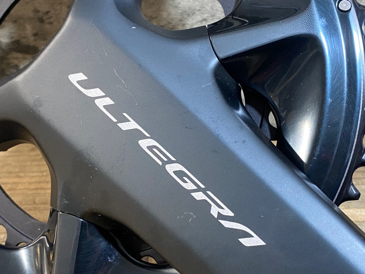 KD069 シマノ SHIMANO アルテグラ ULTEGRA FC-08 クランクセット 170mm 50/34T ※クランクキャップ欠品