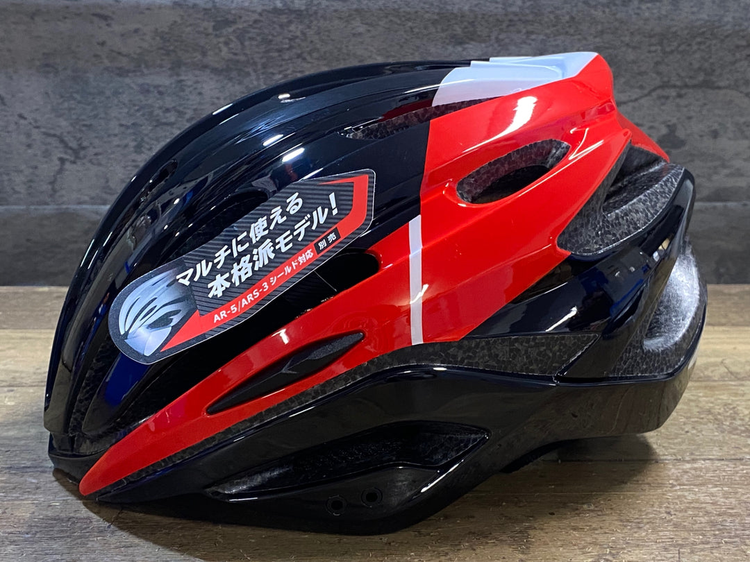 KL339 カブト kabuto REZZA 2 ヘルメット 黒 赤 XL/XXL 2023/6製造