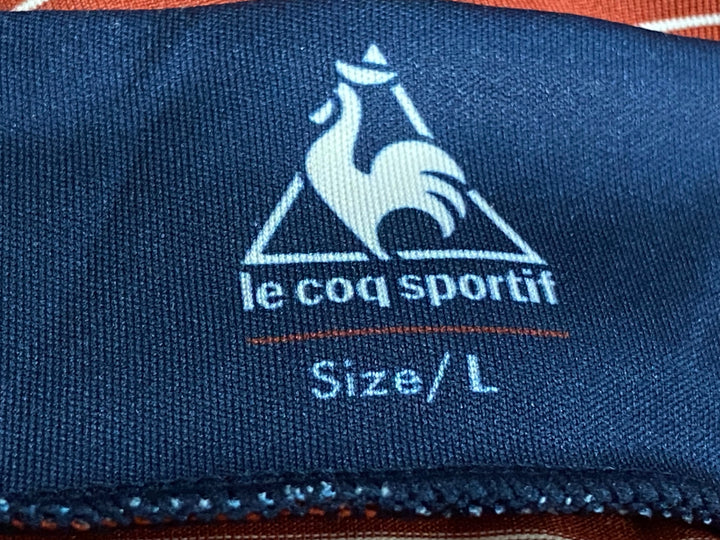 KA706 ルコックスポルティフ le coq sportif 半袖 サイクルジャージ Lサイズ 赤